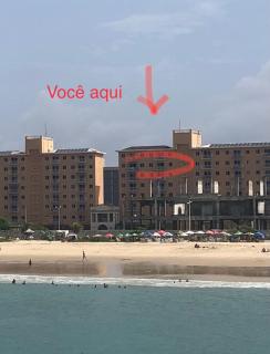 Flat vista frontal da praia de Iracema - 5