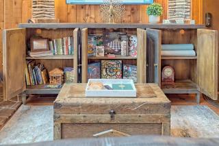 Waterfront A-Frame Cabin w Hot Tub, Outdoor Kitchen, Firepit Near Hiking & ATV Trails - 10 mins to Helen, GA - Sautee Nacoochee - 5
