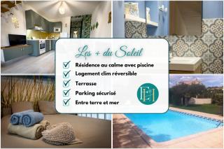 Le Soleil - Résidence avec piscine et parking - 15 min des plages - 9