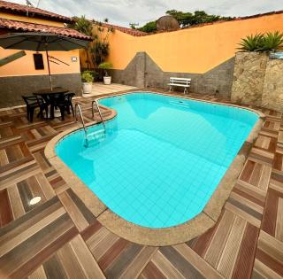 Casa em cond com área lazer completa, 2 suítes, 1 quarto, piscina privada, churrasqueira, garagem, academia, salão jogos, parquinho, quadras, deck, acesso à lagoa - São Pedro da Aldeia - 7