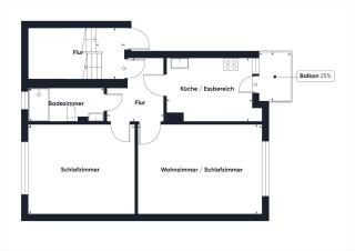 Mona Lisa, Komplette Wohnung, 24h Check-in, mit Parkplatz, Balkon, 2x Smart TV, Zentrum - Braunschweig - 2