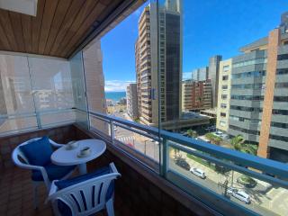 Flat 100m da praia, vista mar com garagem, central e completo! - 0