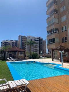 Flat 100m da praia, vista mar com garagem, central e completo! - 9