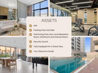 Studio Al Furjan by STAY IN HOMES - Marina 12min - Self checkin - Metro - Parking - 7