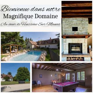 Le Domaine de Baracas - Le Grand Gîte 4 étoiles - piscine-billard-baby-foot-cheminée - 14 personnes - Huisseau-sur-Mauves - 0