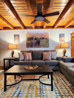 Stylish Forest Lodge with Large Hot Tub, Firepit and Fireplace minutes to Gore Mountain - 3