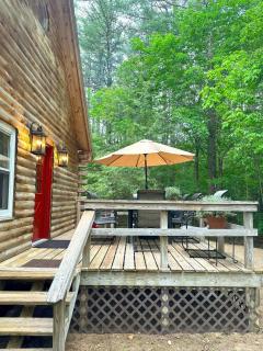 Stylish Forest Lodge with Large Hot Tub, Firepit and Fireplace minutes to Gore Mountain - North Creek - 0