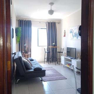 Frente mar, garagem e wi-fi no Caiçara - PG - Praia Grande - 8