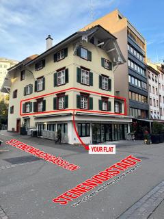 Cozy City Center, 4 bedroom- 120sq, 5min walk to Main Station - Basilea - 7