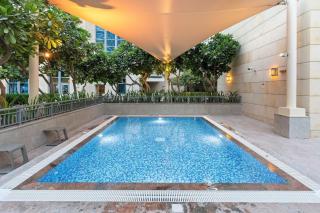 Walk to Dubai Mall 2BR Apartment with Balcony and Pool - 3