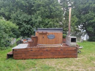 Nowy domek drewniany Tu Mi Dobrze w Lubkowie z plażą - Lubkowo - 4
