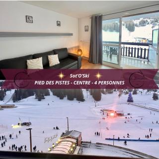 Sot'O'Ski - Pied des pistes, 4 personnes, Centre station, Bois d' Aurouze - 0