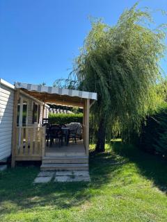 Mobil-home 40m2, camping les Charmettes 4 étoiles La Palmyre 4-6 personnes-2 chambres dont 1 suite parentale-2 salles de bain - 1