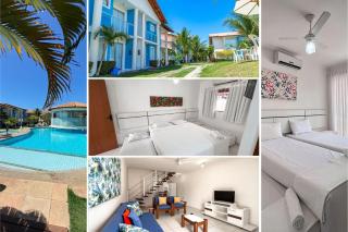 Casas no Residencial Mont Sião com 2 ou 3 suítes (todas com ar condicionado) condomíno a poucos metros da praia de Taperapuã (Axé Moi), com 2 piscinas adulto, 2 infantil, sauna e 2 portarias, casas com internet privativa 300MBPS - Porto Seguro - 0