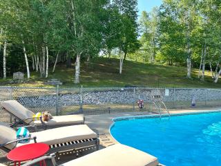 Stylish Mountain View Chalet with Heated Pool, Large Hot Tub, Playroom & Firepit close to Gore Mountain - Johnsburg - 3