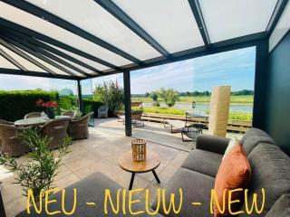 LuxChalet Ferienhaus ELLA mit Aussicht auf die Ijssel im Ferienpark mit Pool und Strand Holland Niederlande - 9