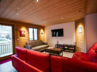 Chalet 6 pièces neuf, 12 pers, 3 sdb, parking, terrasse, proche remontées - FR-1-676-193 - Châtel - 5