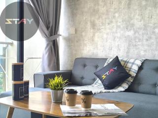 Meridin Sovo Modern Grey Tone 2BED Poolview BySTAY - - 0
