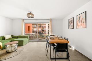 Val d'Or, appartement moderne et famillial pour 4 personnes, Parking, centre gare - Menton - 0
