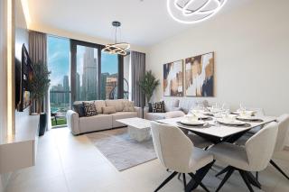 High-Floor Luxe 2BR Stunning Burj Khalifa & Fountain Views Direct Dubai Mall Access - 2