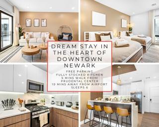 405 - Free Parking, Gym, Pool Table - 5min to Prudential Center - Newark - 0