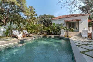 Villa Mandarina 4bhk Indo Portuguese Manor with Private Pool Garden & Terrace in Siolim - Siolim - 4