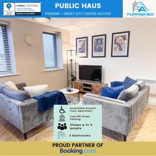 Modern 2 Bed 2 Bath Apartment Free Parking & Fast WiFi - 0