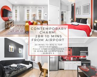 1C - Ask About 20Off - Sleeps 5 - Airport 8min - NYC 30min - Newark - 0