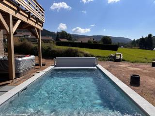 Chalet PLUME D'EAU - jacuzzi, piscine et pétanque - Gerbépal - 9