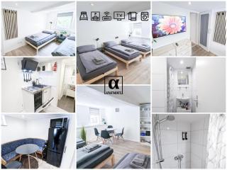 ALFA Ludwigsburg City Apartment 3 Zimmer für 5 Personen l Parkplatz l Bad I Küche l WIFI & SmartTV l Parking l Bathroom l Kitchen - Ludwigsburg - 0