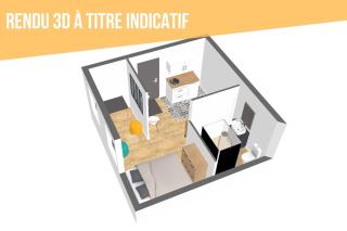 Grand studio avec espace de travail - Toulouse - 4