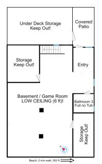 Gorgeous Centrally Located Ocean View 2 King, Huge Private Yard & Deck, Firepit, BBQ, & Game Tables - Myrtle Beach - 5