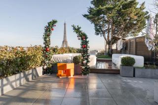 Splendide Apartment Rooftop Jacuzzi Tour Eiffel AC - Parijs - 0