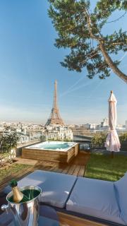 Splendide Apartment Rooftop Jacuzzi Tour Eiffel AC - Parijs - 5