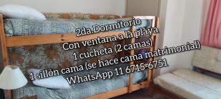 Costanera y Centro 3 ambientes hasta 6 personas Vista a la Playa Edificio Gran Mar 5 - Santa Teresita - 2
