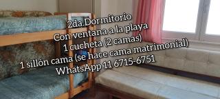 Costanera y Centro 3 ambientes hasta 6 personas Vista a la Playa Edificio Gran Mar 5 - Santa Teresita - 1