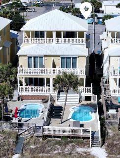 Just Beachy - 5 Bedroom 5 Bathroom Beach Front Home! Sleeps 20 home - 0