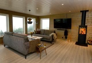 Ski in-out at Lifjell-Mountain cabin with majestic views close to Bø Sommarand - Bø - 5
