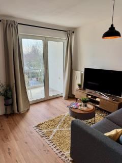 Helles, modernes 1R Apartment mit Balkon, Parking und Streaming - Magdeburg - 1