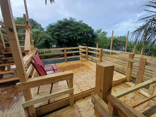 Rooster Run Glamping Camping has rooftop and off the ground Glamping experience for 1 to 16 in a single tent and views of The Rain Forrest and to Culebra across the Atlantic Ocean w Tents, Linens, Deluxe Air Beds, Warm Shower and More at a Great Price - Vieques - 2