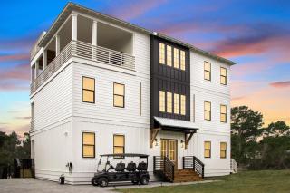 Sleeps 22! Ocean Views, Pool, FREE Golf Cart - Santa Rosa Beach - 0