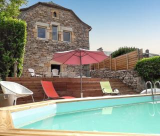 Maison de caractère à Pierrefiche avec piscine privée - 0
