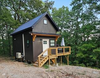 New! Pine Ridge Tiny Cabin with Hot Tub! - 2