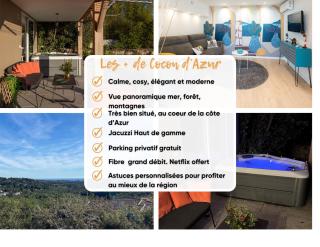 LE COCON D'AZUR Jacuzzi - Terrasse- Vue mer- Wifi- Entièrement rénové - Valbonne - 7