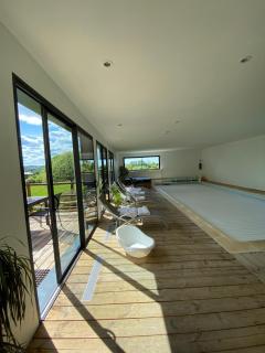 Piscine intérieure privée chauffee toute l annee et spa St Martin - Saint-Martin-lʼHortier - 9
