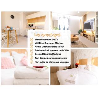 Coup de Coeur des voyageurs - Moderne- Pro ou couple av Enfants - Entrer autonome -Les Bonn'appartts-sur-Seine - Bonnières-sur-Seine - 2