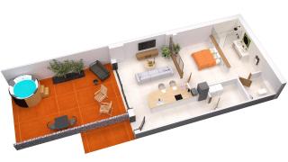 Hermès - Appartement avec jacuzzi scandinave - Nyons - 6