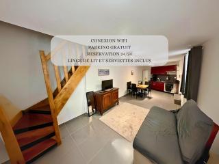 Duplex, wifi, linge, parking - Roanne - 0