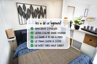 2 pièces "Les Nuits Douces" - Calme et Lumineux - Gare à 10 min - Tram à 3 min - Le Havre - 0