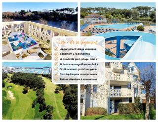 "FLEUR DE SEL" Appartement 5 personnes, vue lac, village vacances, accès parc aquatique - Talmont - 9